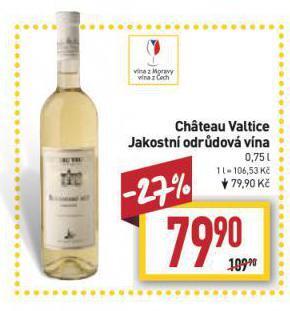 Billa Chateau valtice nabídka