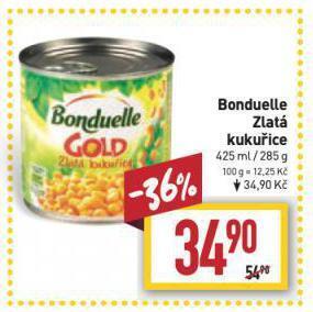 Billa Bonduelle zlatá kukuřice nabídka