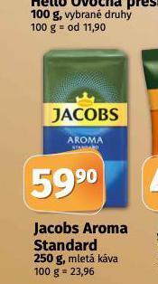 Coop Jacobs aroma standard mletá káva nabídka
