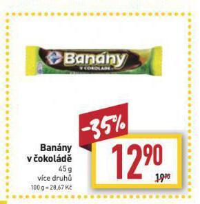 Billa Banány v čokoládě nabídka