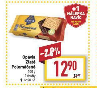 Billa Opavia zlaté polomáčené nabídka