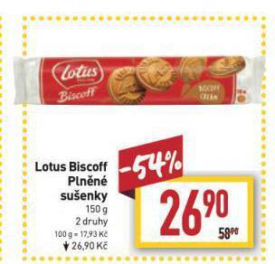 Billa Lotus biscoff sušenky nabídka