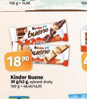 Coop Kinder bueno nabídka