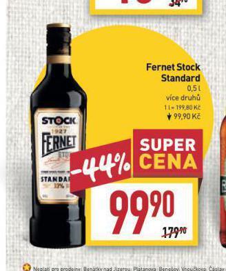 Billa Fernet stock nabídka