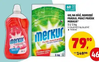 Penny Market Prací prášek merkur, 3 kg nabídka