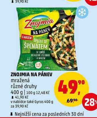 Penny Market Znojmia na pánev, 400 g nabídka
