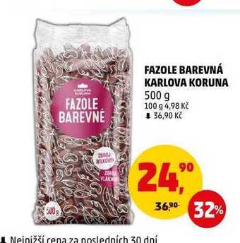 Penny Market Fazole barevná karlova koruna, 500 g nabídka