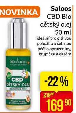 Teta Saloos cbd bio dětský olej 50 ml nabídka