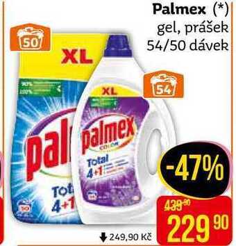 Teta Palmex prací prášek 50 dávek, vybrané druhy nabídka