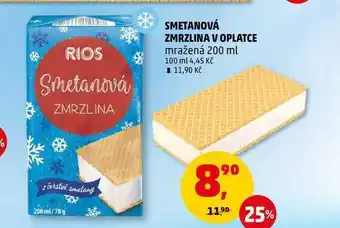 Penny Market Smetanová zmrzlina v oplatce, 200 ml nabídka