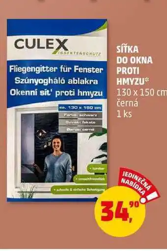 Penny Market Síťka do okna proti hmyzu, 1 ks nabídka