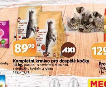 Coop Axi kompletní krmivo pro dospělé kočky nabídka