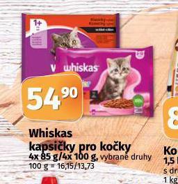 Coop Whiskas kapsičky pro kočky nabídka