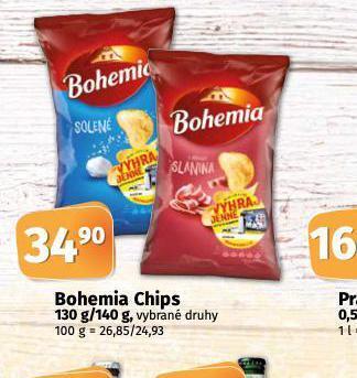 Coop Bohemia chips nabídka
