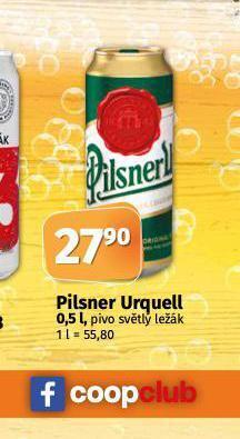 Coop Pivo pilsner urquell nabídka