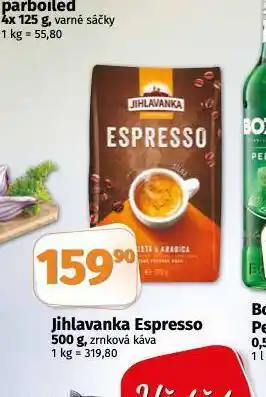 Coop Jihlavanka espresso zrnková káva nabídka