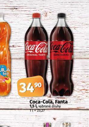 Coop Coca cola, fanta nabídka