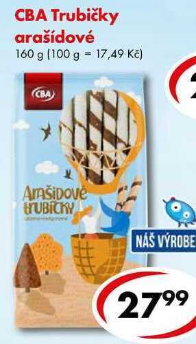 CBA Cba trubičky arašídové, 160 g nabídka
