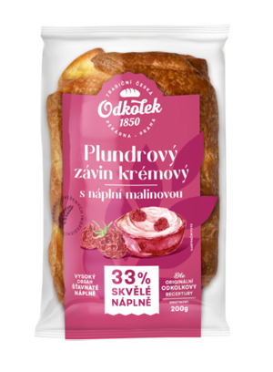 CBA Odkolek plundrový závin krémový s náplní malinovou 200g nabídka
