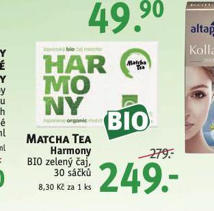 Rossmann Matcha tea harmony bio zelený čaj nabídka