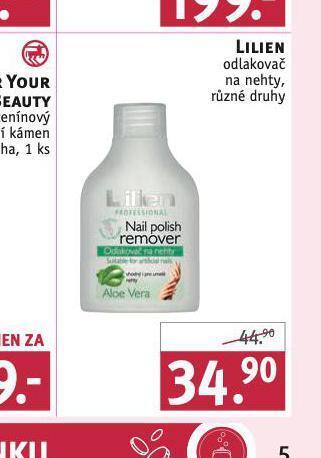 Lilien odlakovač na nehty