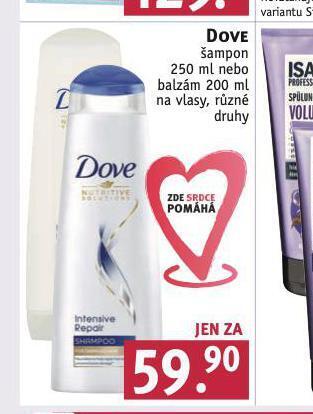 Rossmann Dove šampon, balzám nabídka