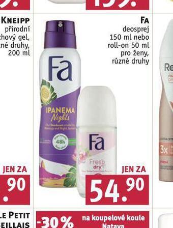 Rossmann Fa deosprej nabídka