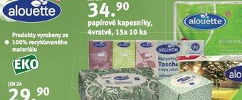 Rossmann Alouette papírové kapesníky nabídka