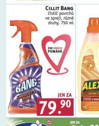 Rossmann Cillit bang čistič povrchů nabídka