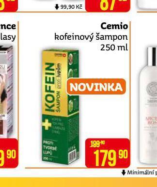 Teta Cemio kofeinový šampon nabídka