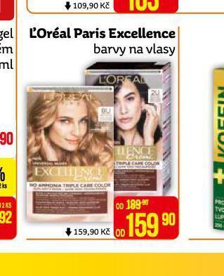 Teta Loreal paris excellence barvy na vlasy nabídka