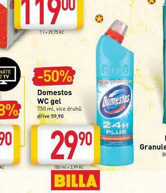 Billa Domestos wc gel nabídka