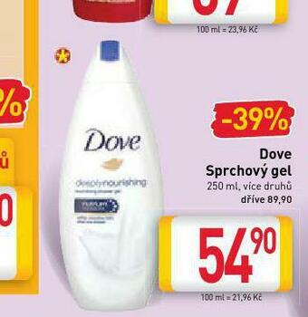 Billa Dove sprchový gel nabídka