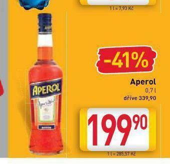 Billa Aperol nabídka