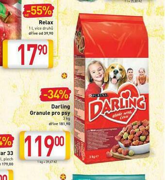 Billa Darling granule pro psy nabídka