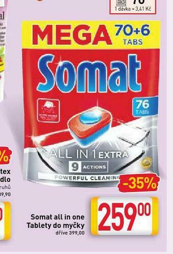 Billa Somat tablety do myčky nabídka