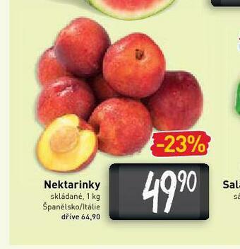 Billa Nektarinky nabídka