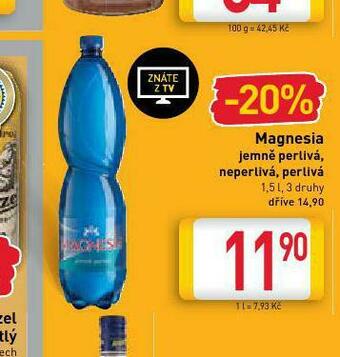 Billa Magnesia nabídka