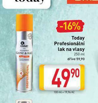 Billa Today lak na vlasy nabídka