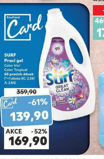 Kaufland Surf prací gel nabídka