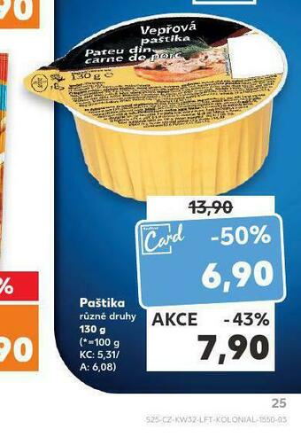 Kaufland Paštika nabídka