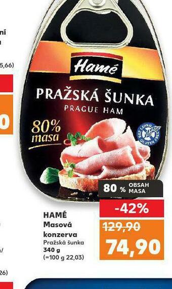 Kaufland Hamé masová konzerva nabídka
