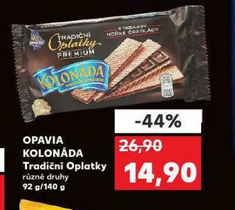 Kaufland Opavia kolonáda tradiční oplatky nabídka