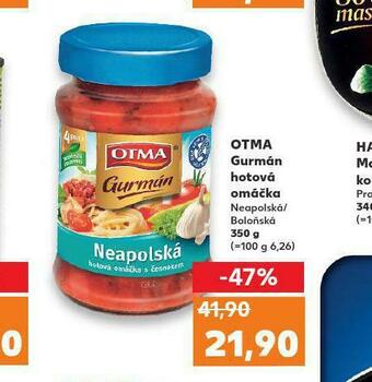 Kaufland Otma gurmán hotová omáčka nabídka