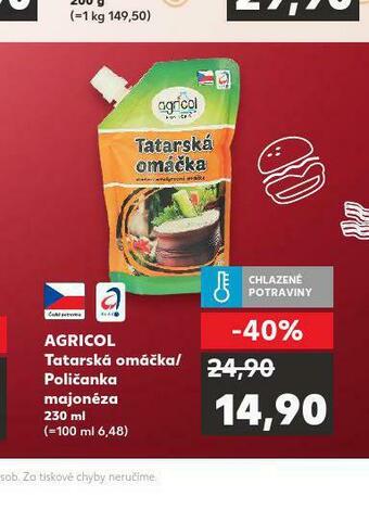 Kaufland Agricol tatarská omáčka nabídka