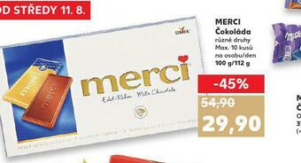 Kaufland Merci čokoláda nabídka