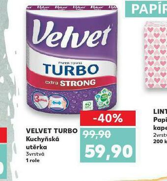 Kaufland Velvet turbo kuchyňská utěrka nabídka