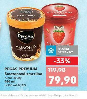 Kaufland Pegas premium smetanová zmrzlina nabídka