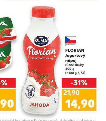 Kaufland Florian jogurtový nápoj nabídka