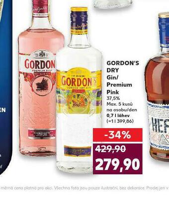 Kaufland Gordon´s dry gin / premium pink nabídka